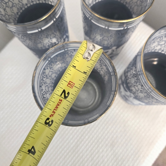 Vtg Hazel Atlas Knight Horses Glasses Cocktail Wedgewood Barware Tumblers - Picture 7 of 7